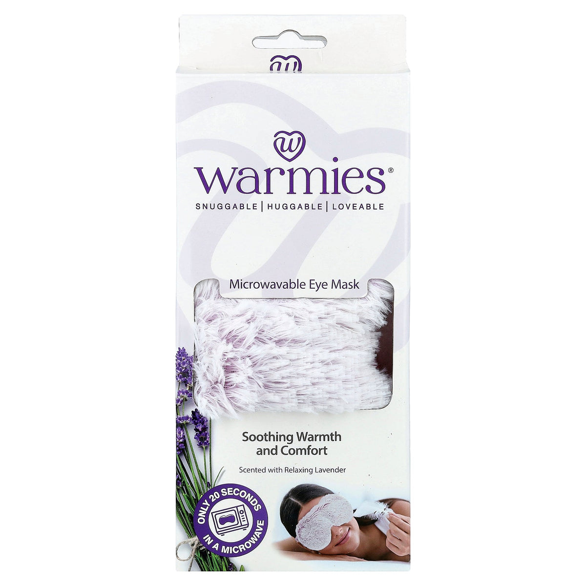 Warmies, Microwavable Eye Mask, Relaxing Lavender, 1 Mask