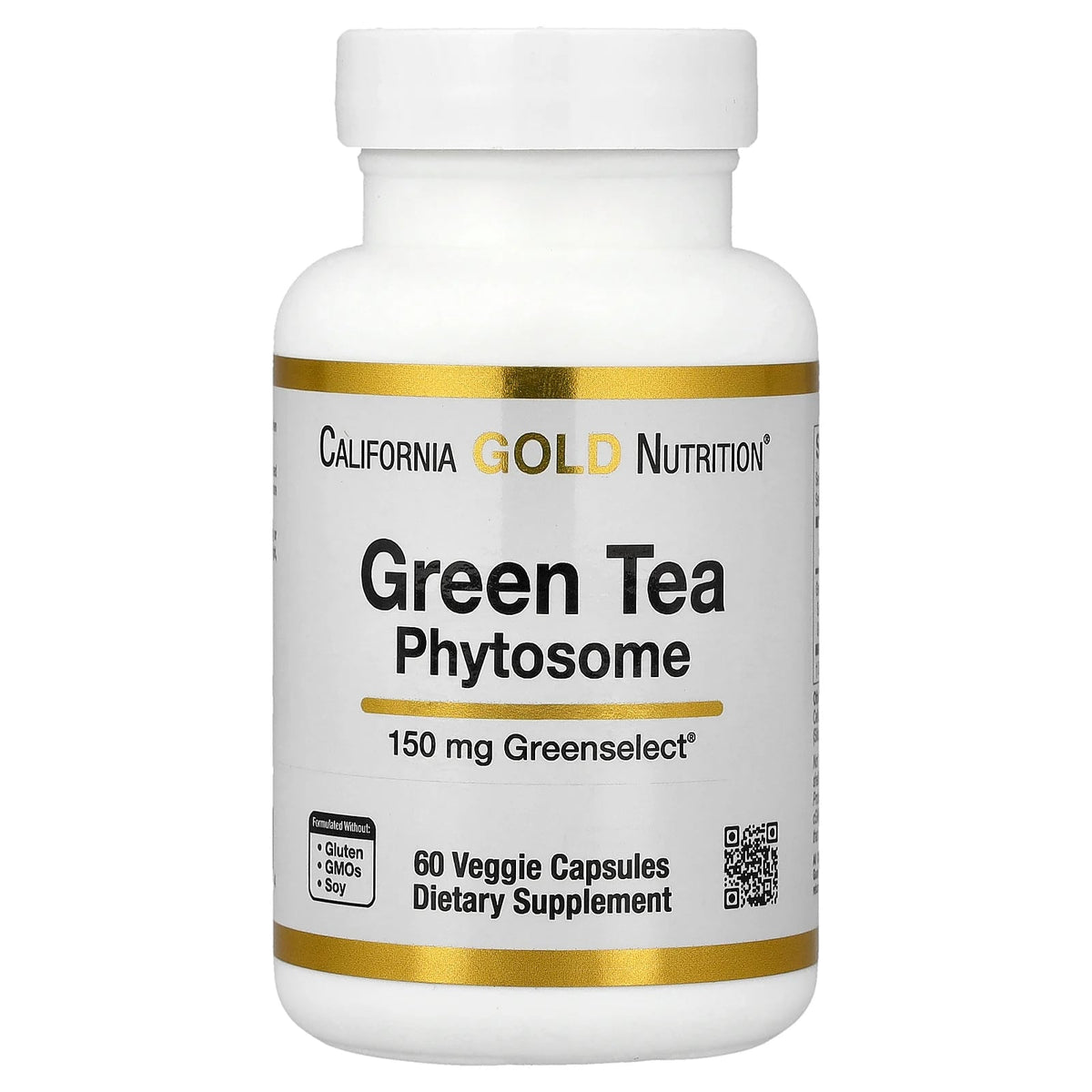 California Gold Nutrition, Green Tea Phytosome, 150 mg, 60 Veggie Capsules