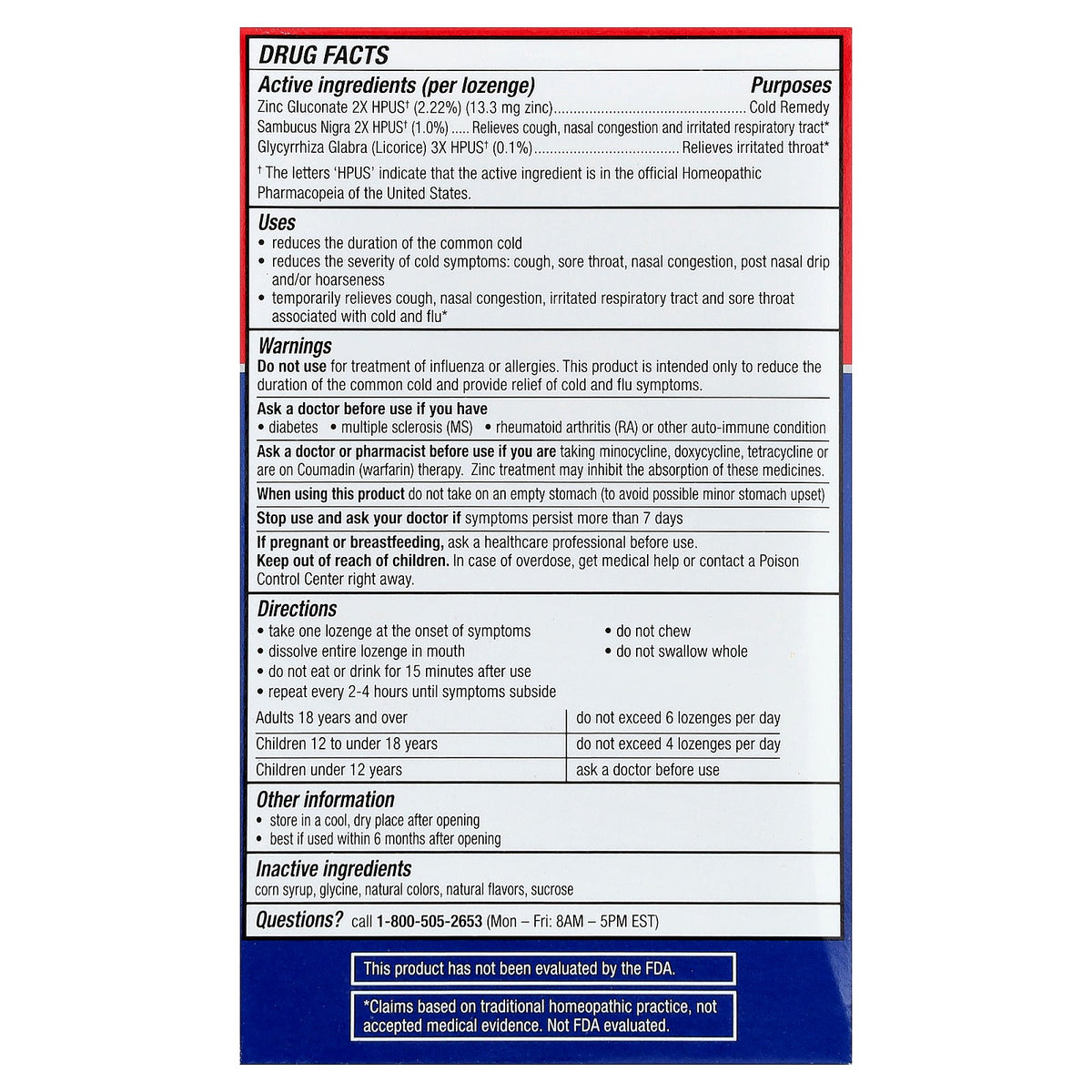 Cold Eeze, Cold Remedy, Homeopathic Plus Cold & Flu Symptom Relief, Natural Mixed Berry, 25 Lozenges