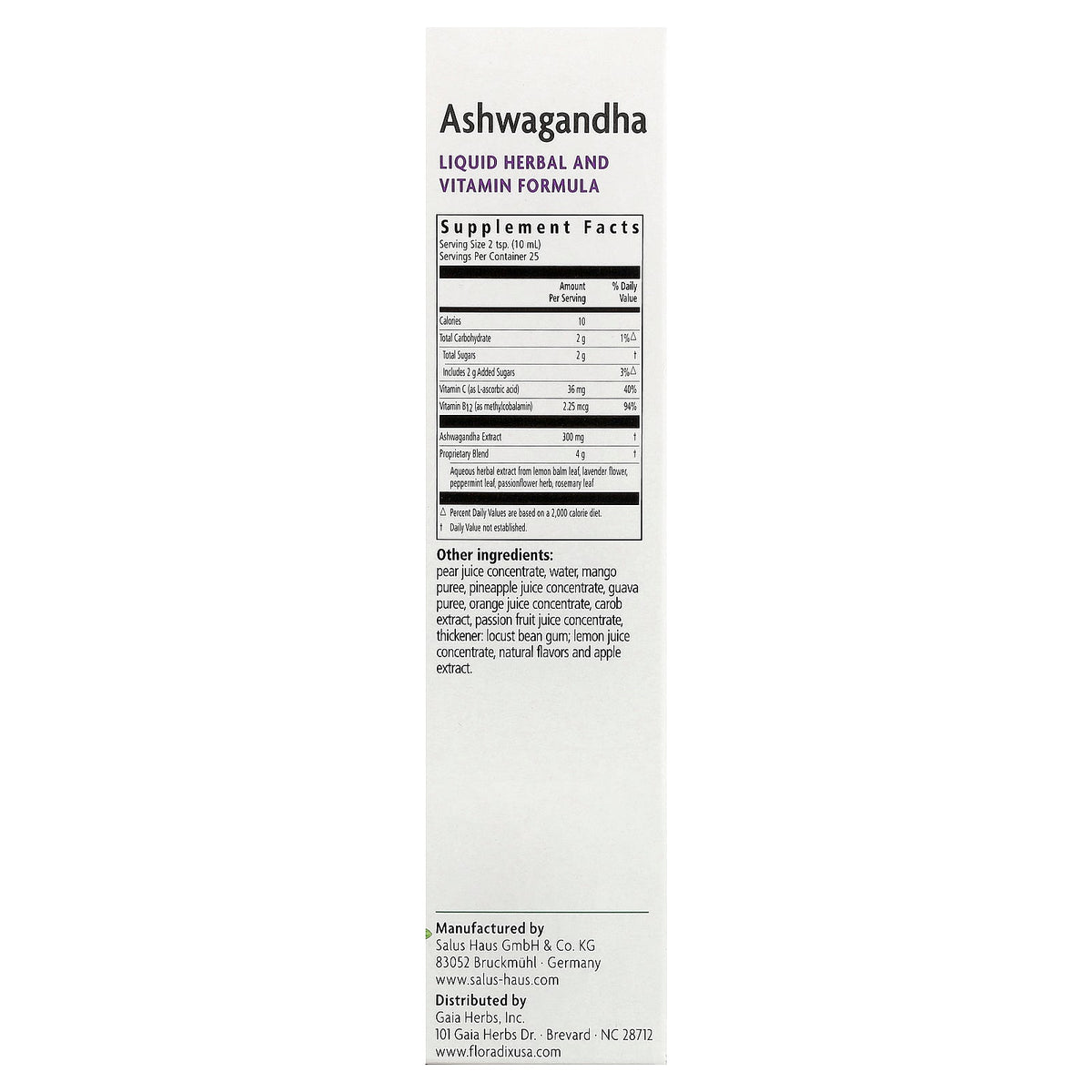 Floradix®, Ashwagandha, 8.5 fl oz (250 ml)