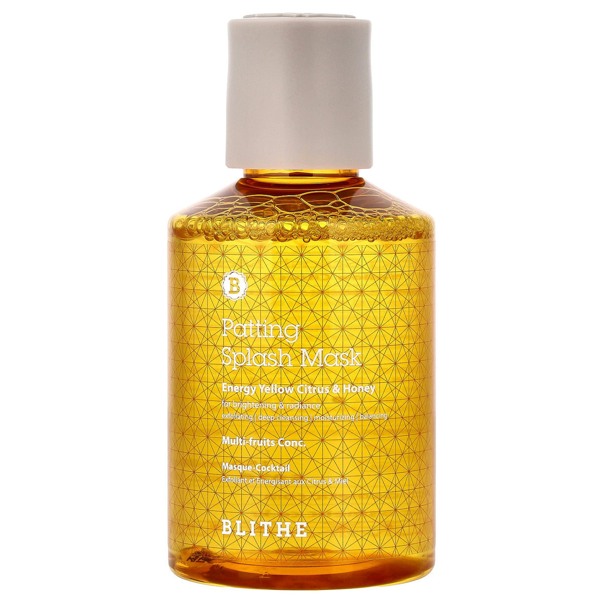 Blithe, Patting Splash Beauty Mask, Energy Yellow Citrus & Honey, 5.07 fl oz (150 ml)