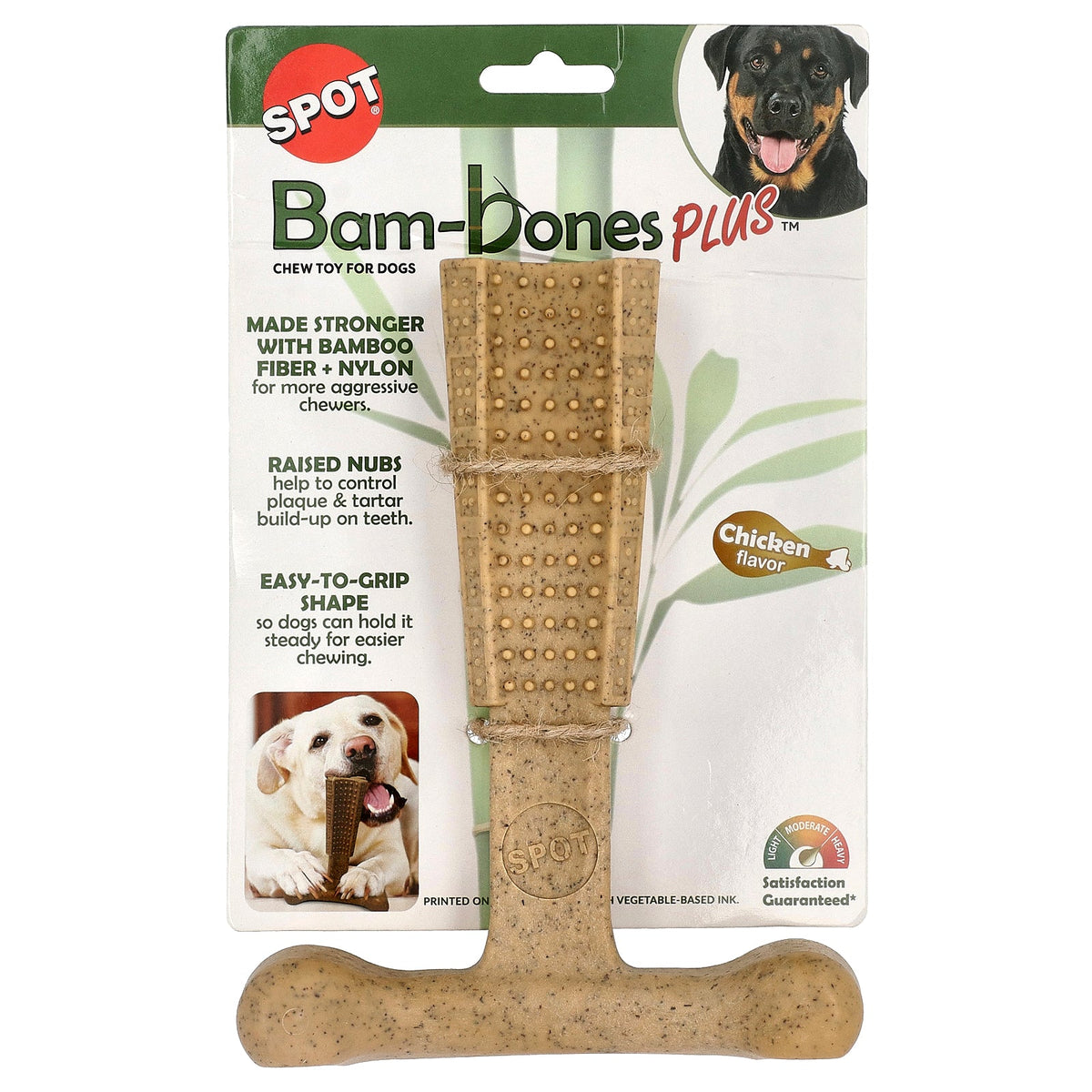 Spot, Bam-Bones Plus™, Chew Toy For Dogs, Large, Chicken, 1 Toy
