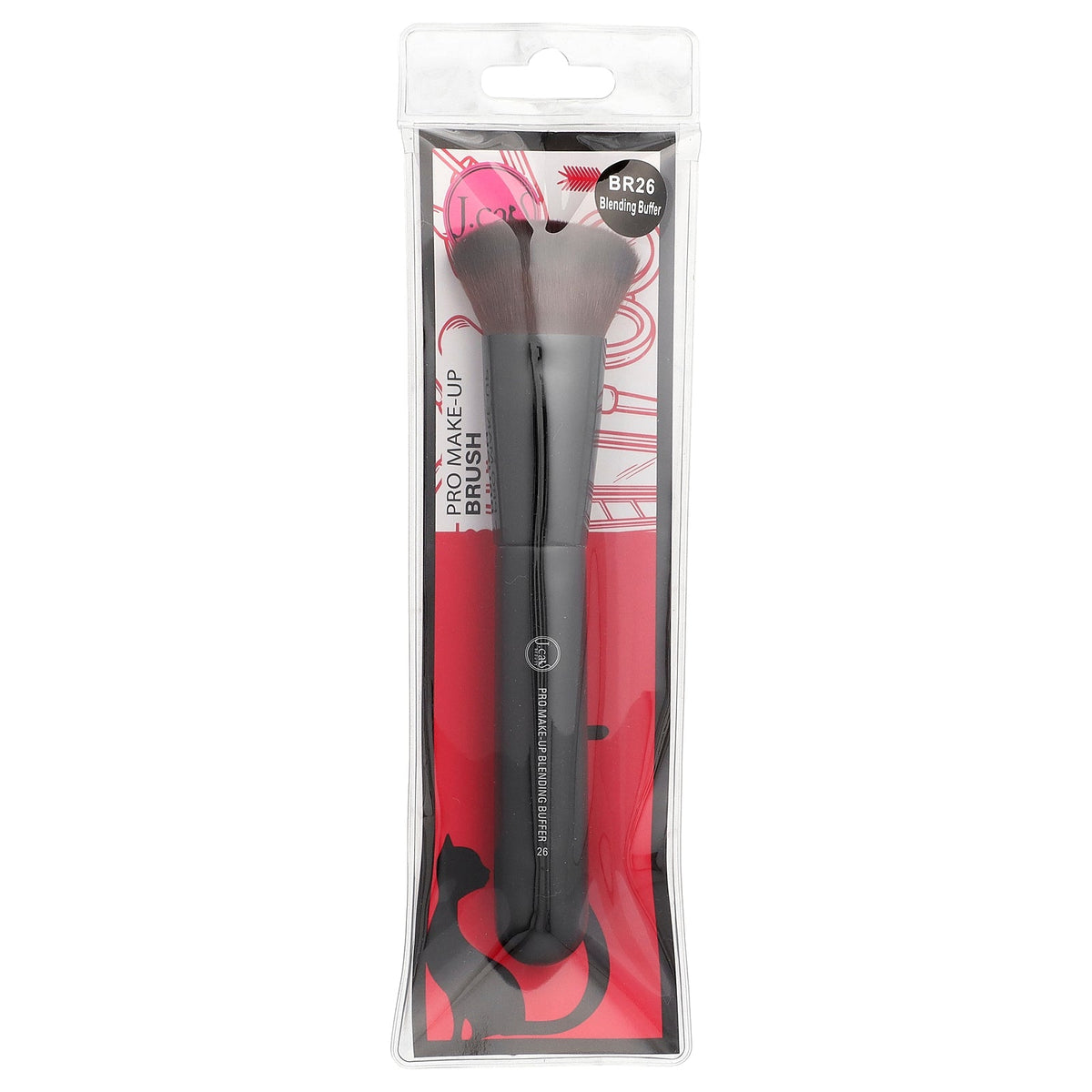 J.Cat Beauty, Pro Make-Up Brush, BR26 Blending Buffer, 1 Count