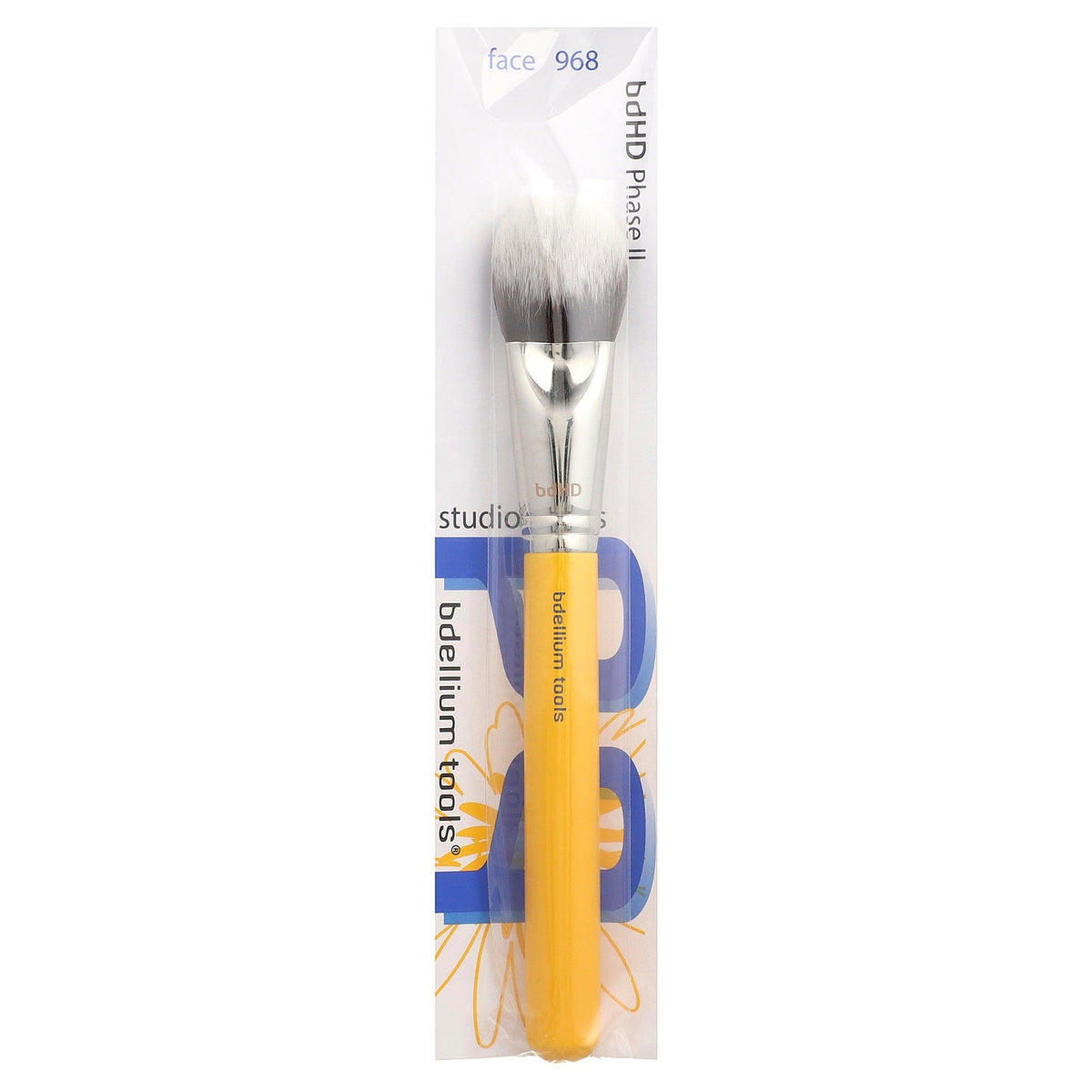 Bdellium Tools, Studio Series, BDHD Phase II Small Foundation/Contour Brush, Face 968, 1 Brush