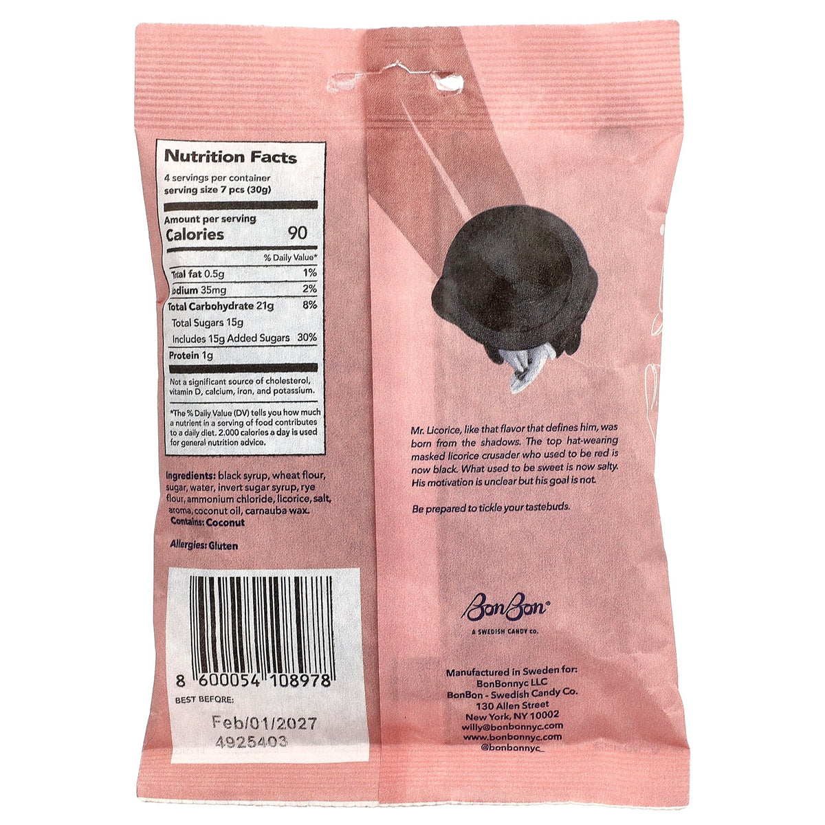 BonBon, Salty Licorice Twists, 4.2 oz (120 g)