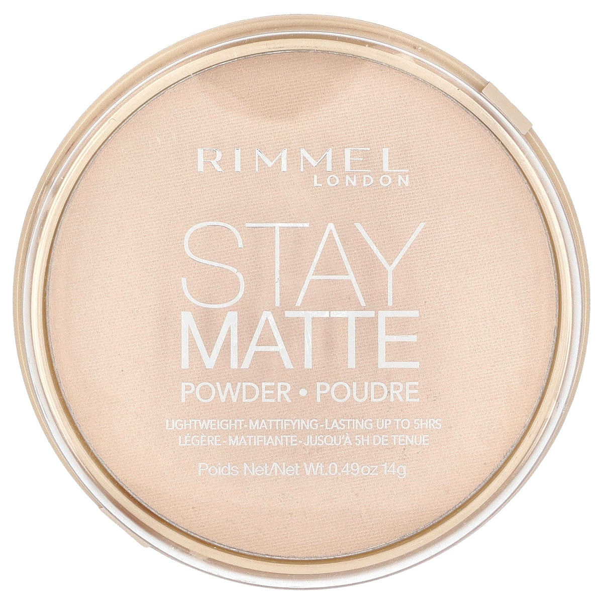 Rimmel London, Stay Matte, Lightweight Mattifying Powder, 011 Creamy Natural, 0.49 oz (14 g)