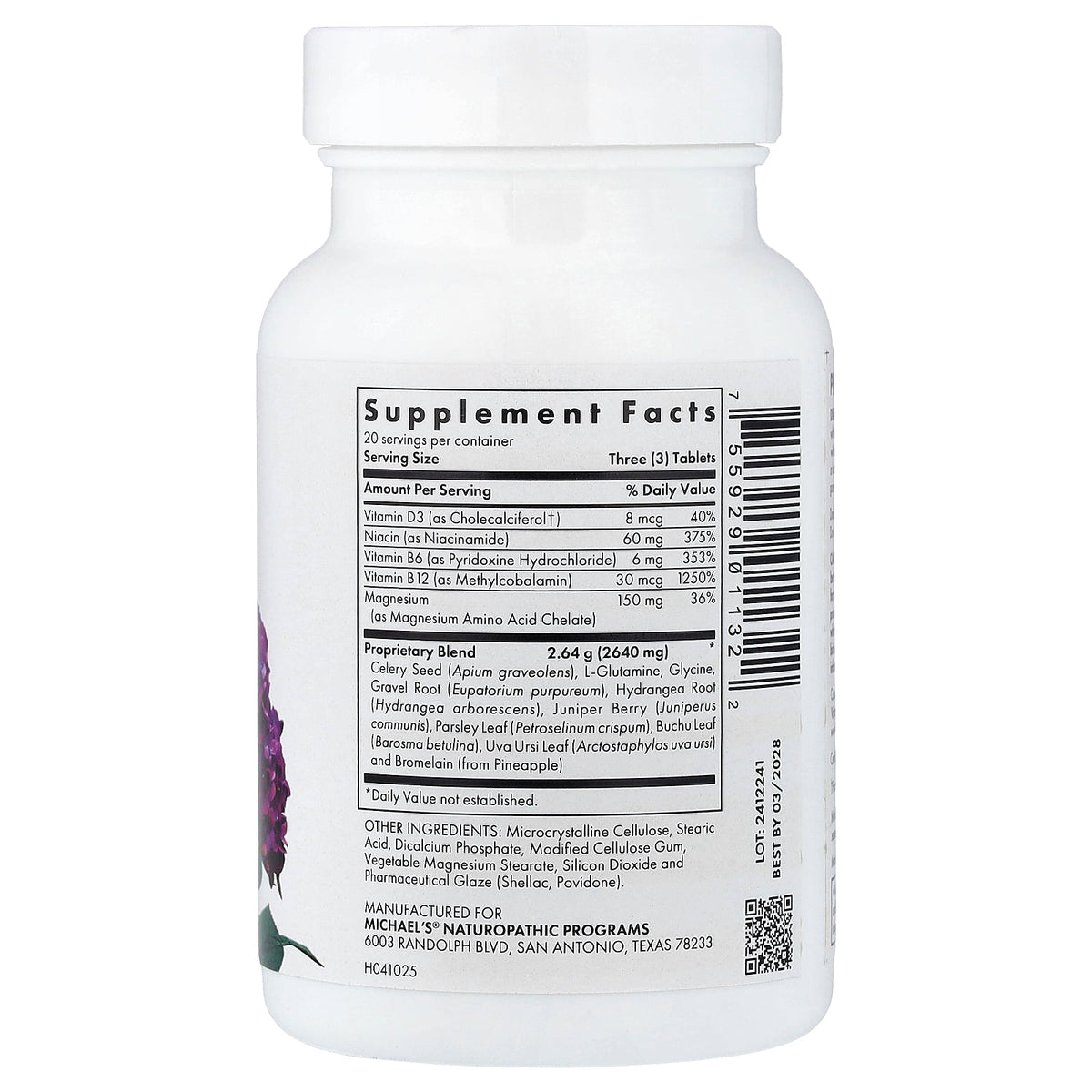 Michael's Health, Kidney Factors™, 60 Vegetarian Tablets
