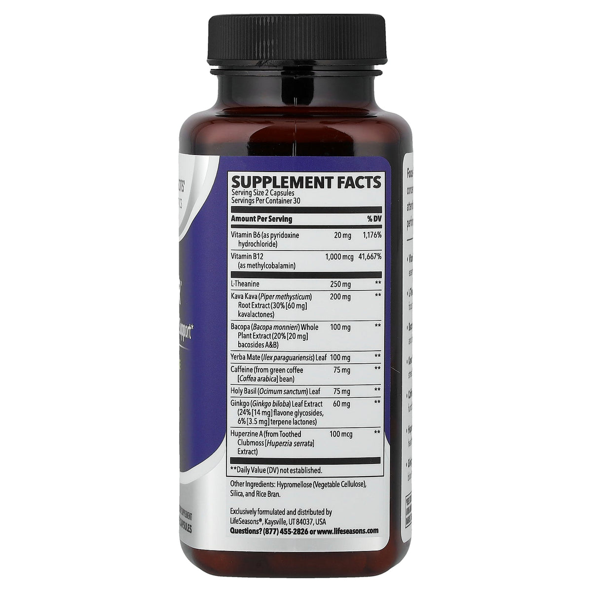 LifeSeasons, Focus-R™, Concentration Support, 60 Veg Capsules