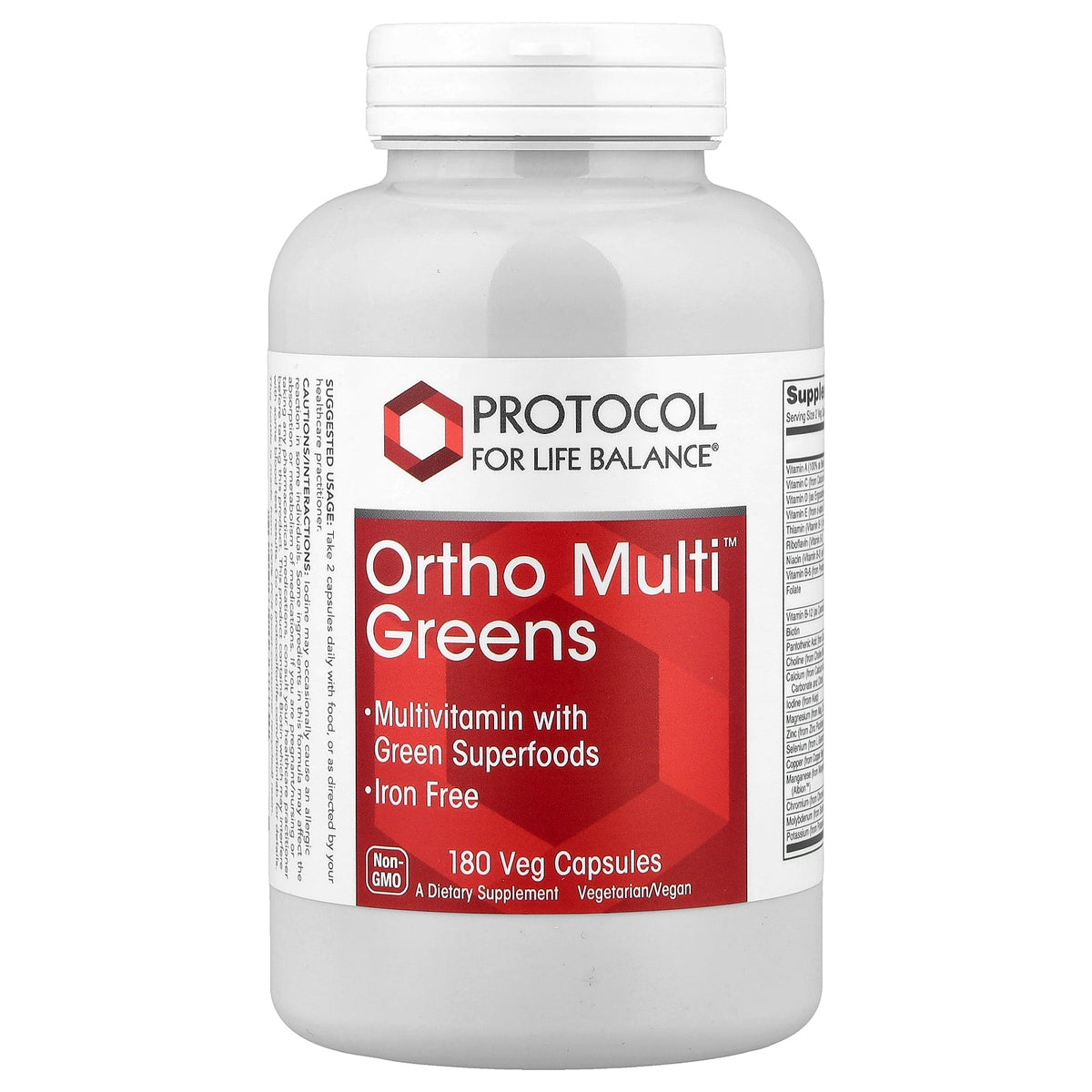 Protocol for Life Balance, Ortho Multi™ Greens, 180 Veg Capsules