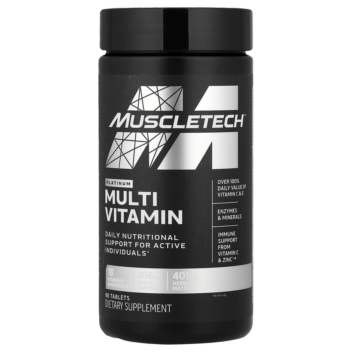 MuscleTech, Platinum Multi Vitamin, 90 Tablets