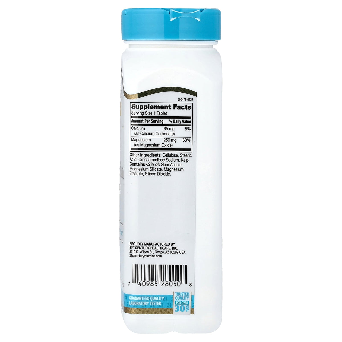 21st Century, Magnesium, 250 Tablets