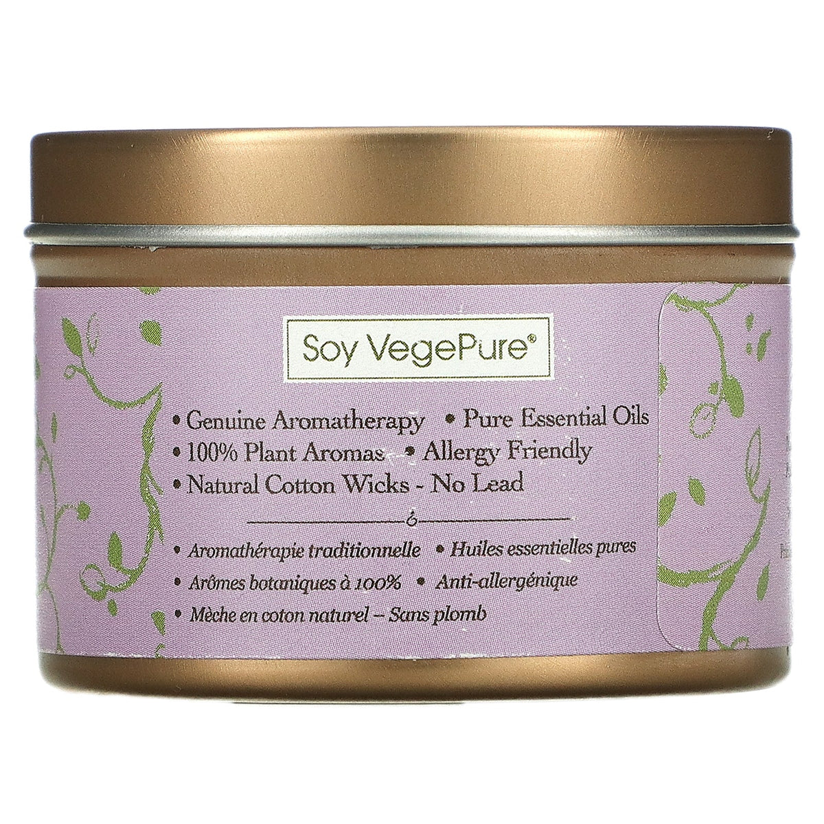 Aroma Naturals, Soy VegePure, Travel Candle, Serenity, Ylang Ylang & Lavender, 2.8 oz (79.38 g)