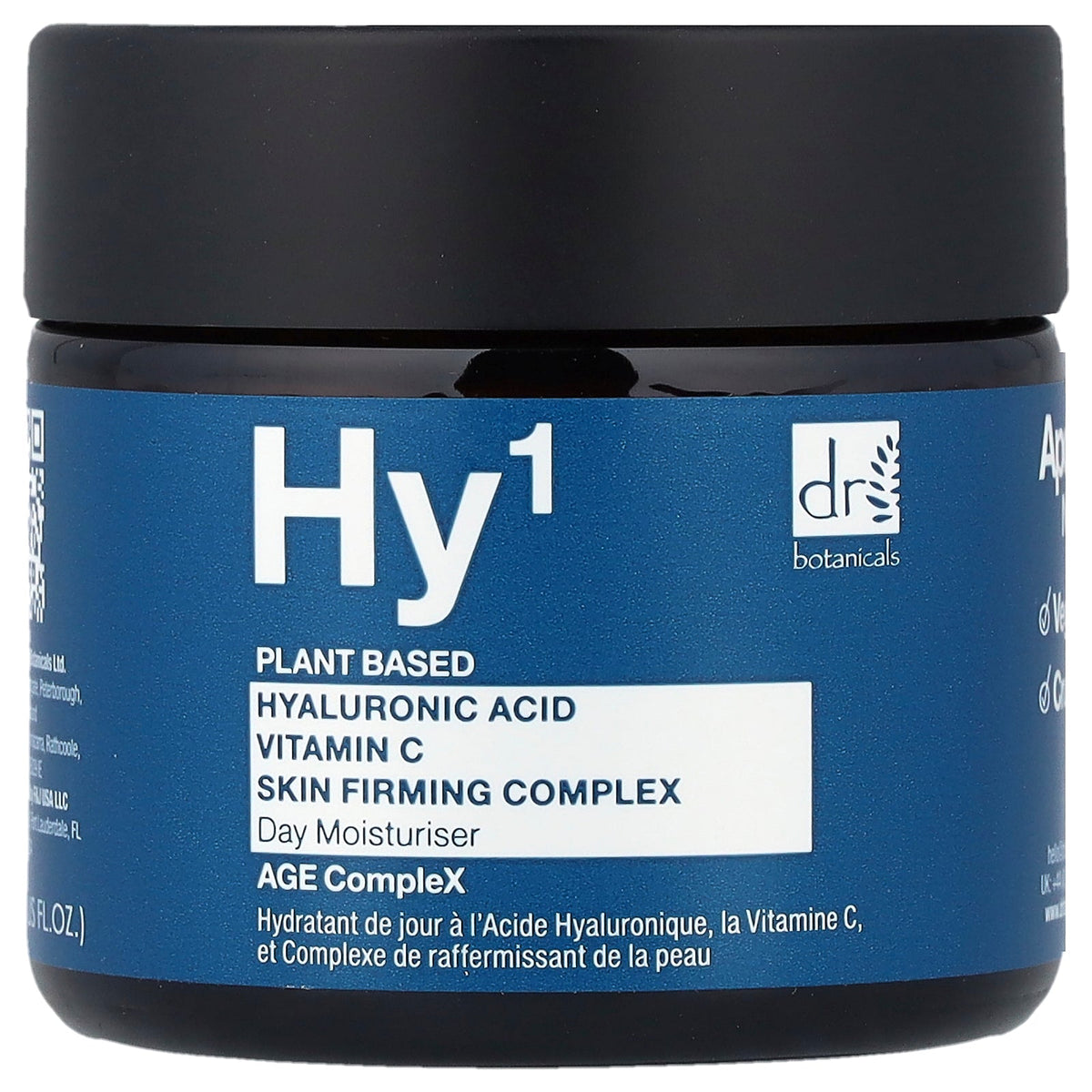 Dr. Botanicals, Hyaluronic Acid, Vitamin C Skin Firming Complex Day Moisturizer, 2 fl oz (60 ml)
