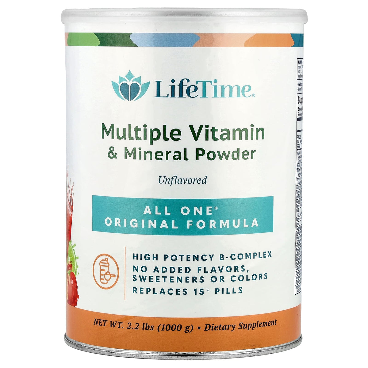 All One, Nutritech, Original Formula, Multiple Vitamin & Mineral Powder, Unflavored, 2.2 lbs (1,000 g)