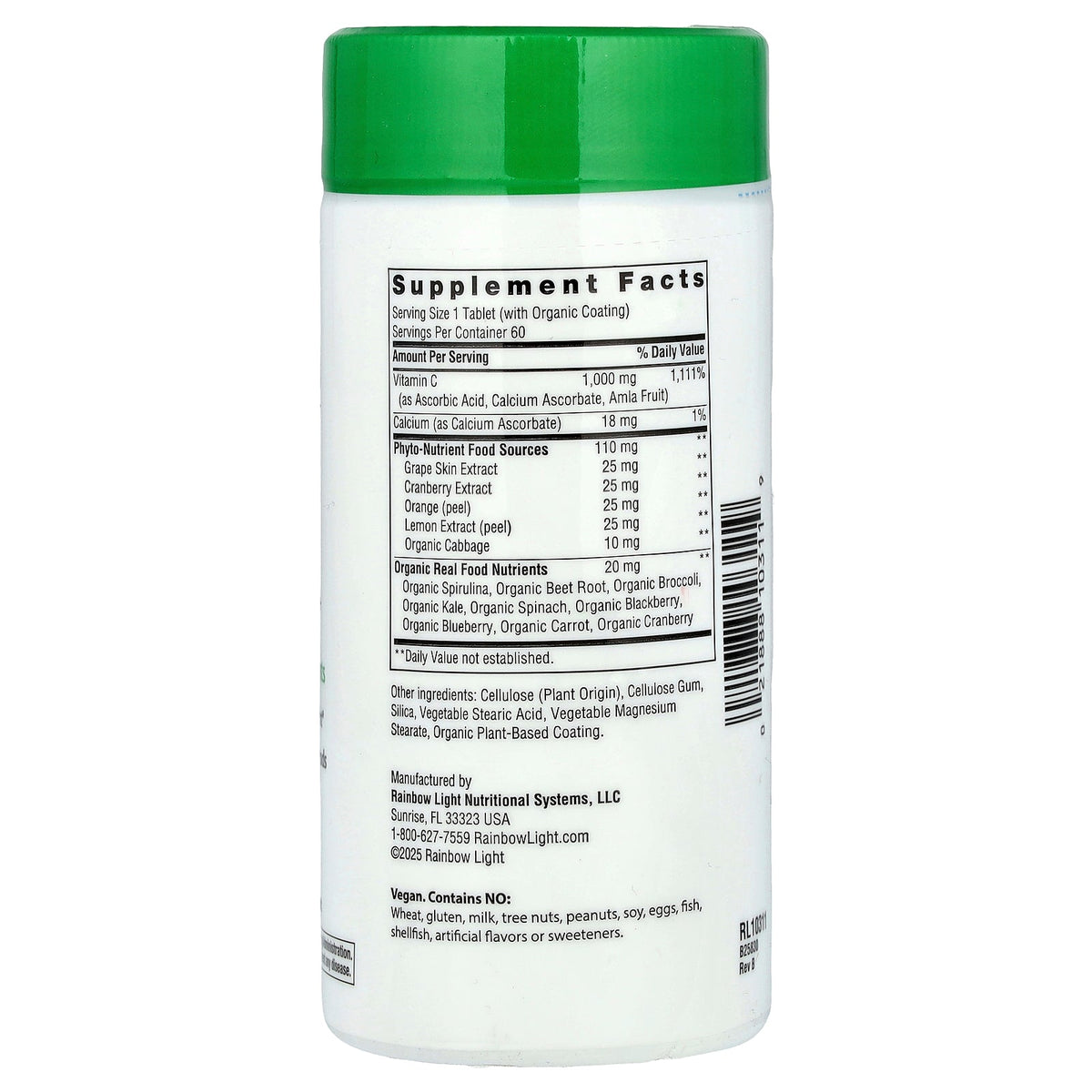 Rainbow Light, Super C, 60 Tablets
