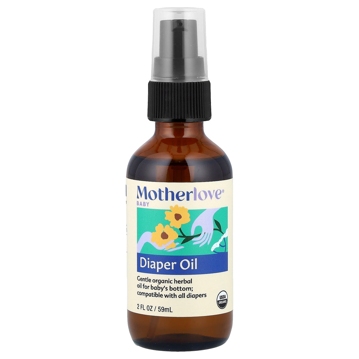 Motherlove, Baby, Diaper Oil, 2 fl oz (59 ml)