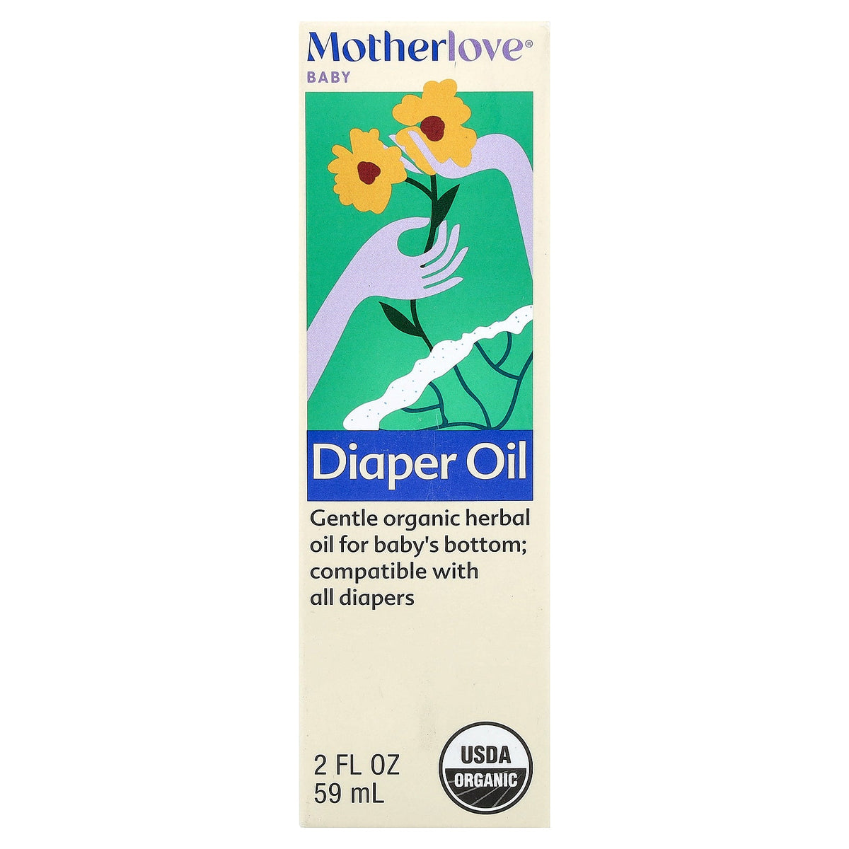 Motherlove, Baby, Diaper Oil, 2 fl oz (59 ml)