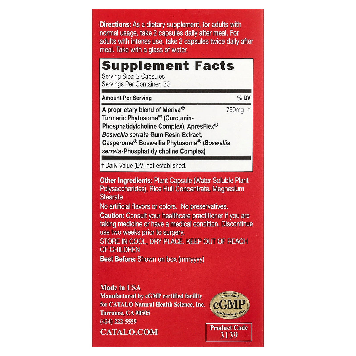 CATALO, Extra Flexi Joint™, IFR Formula, 60 Vegetarian Capsules
