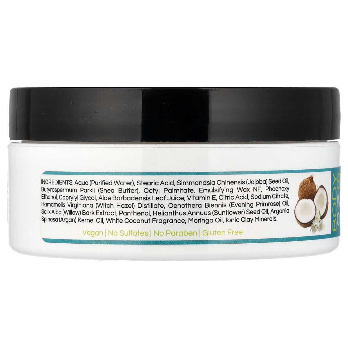 Zion Health, Body Butter with Argan Oil, White Coconut, 4 oz (118 g)