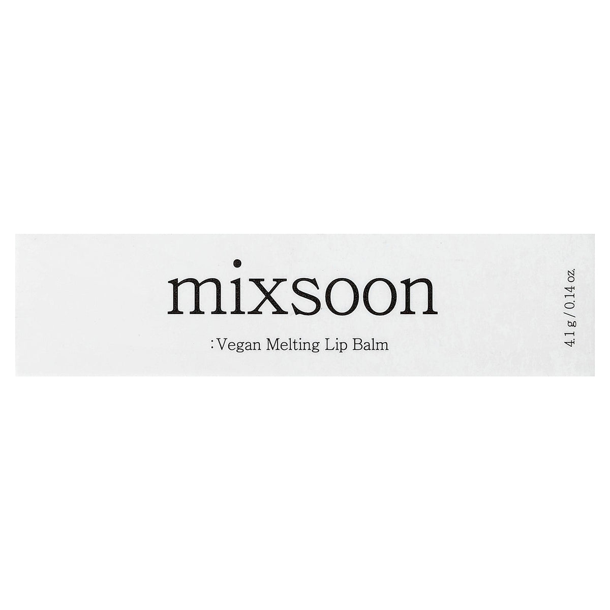 Mixsoon, Vegan Melting Lip Balm, 01 Clear, 0.14 oz (4.1 g)