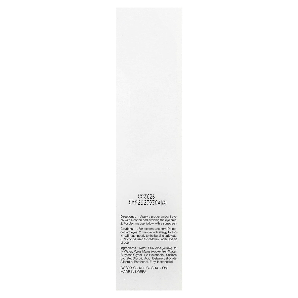 CosRx, AHA/BHA, Clarifying Treatment Toner, 5.07 fl oz (150 ml)