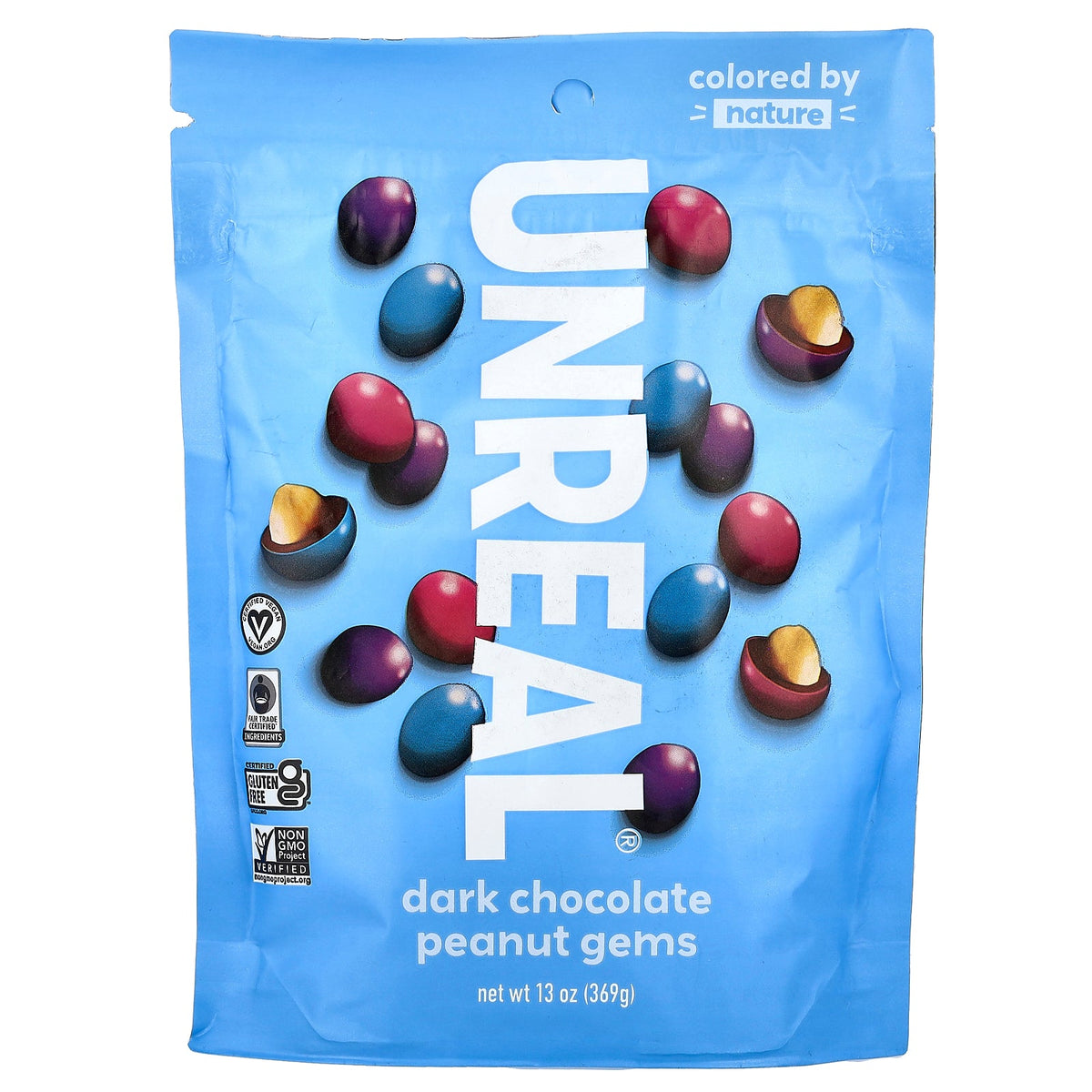 Unreal, Peanut Gems, Dark Chocolate, 13 oz (369 g)