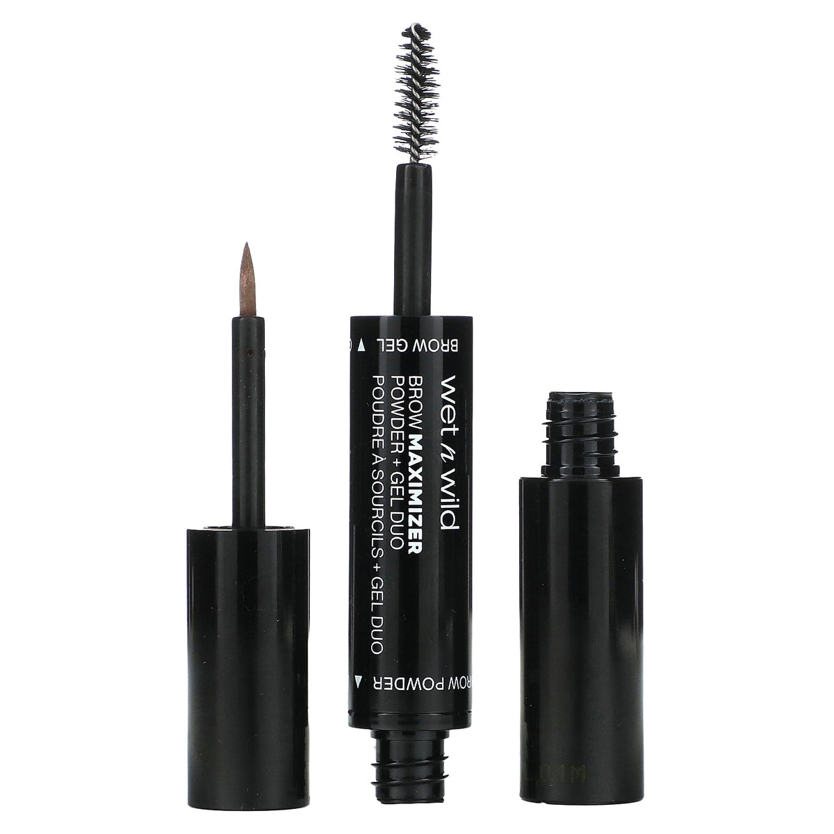 wet n wild, Brow Maximizer, Powder + Gel Duo, 1115505 Medium Brown, 1 Count
