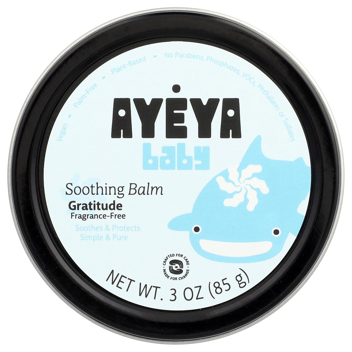 Ayeya, Baby, Soothing Balm, Fragrance-Free, 3 oz (85 g)