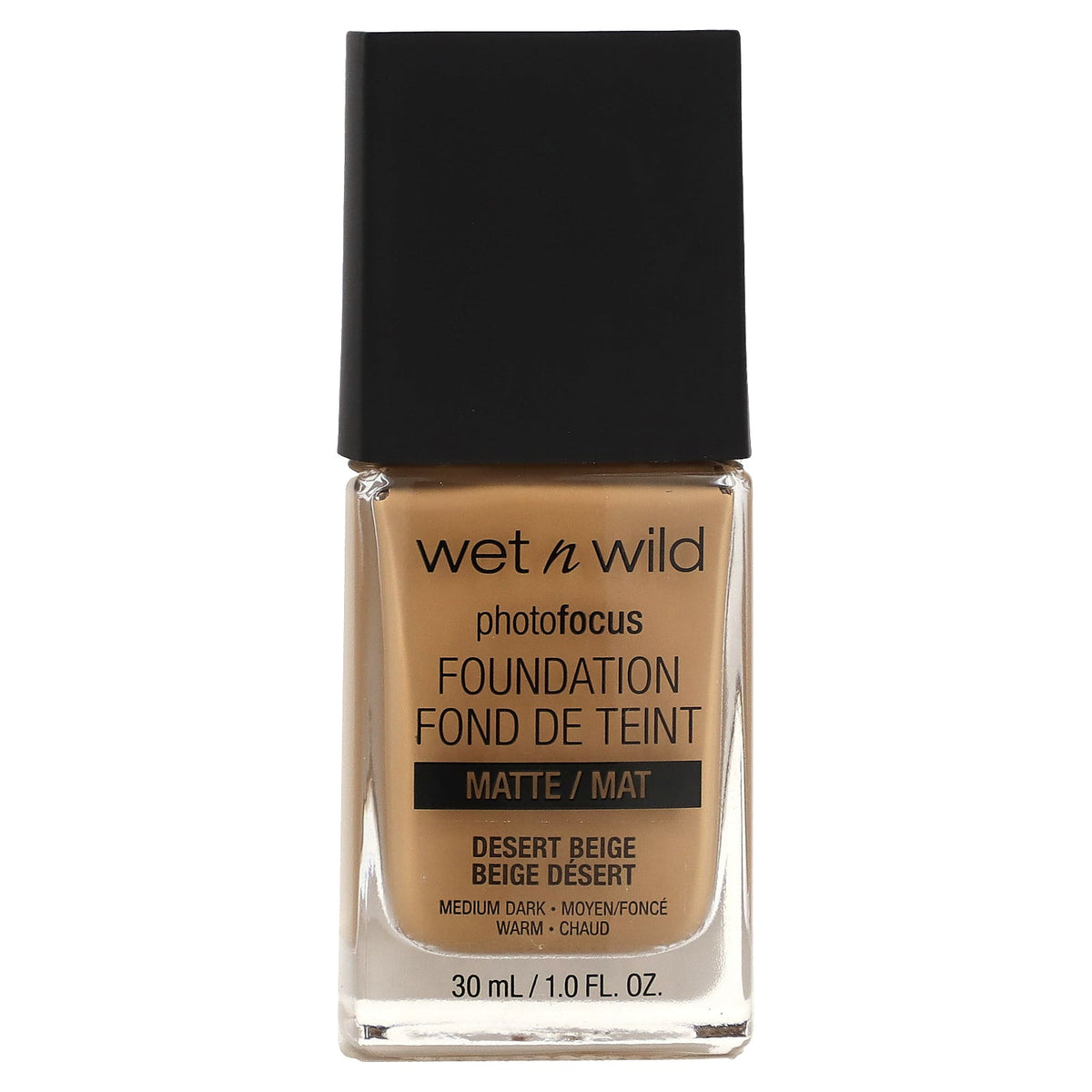 wet n wild, PhotoFocus, Foundation, Matte, 372C Desert Beige, 1 fl oz (30 ml)