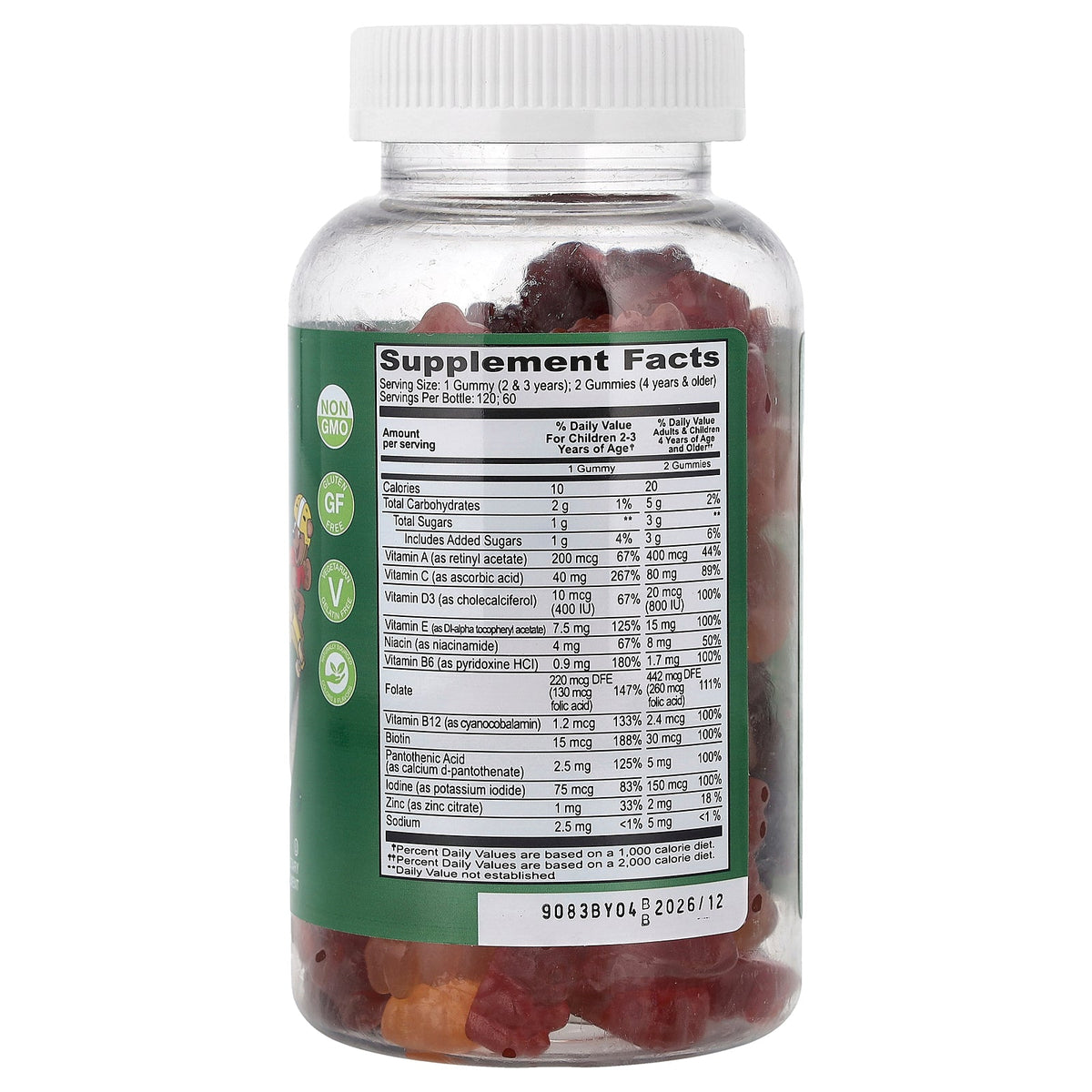 YumVs, Multi Vitamin with Minerals Gummies, Fruit, 120 Gummies