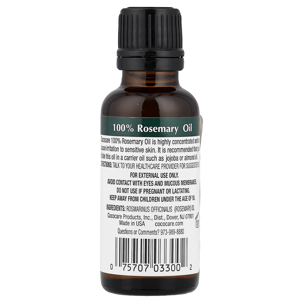 Cococare, 100% Rosemary Oil, 1 fl oz (30 ml)