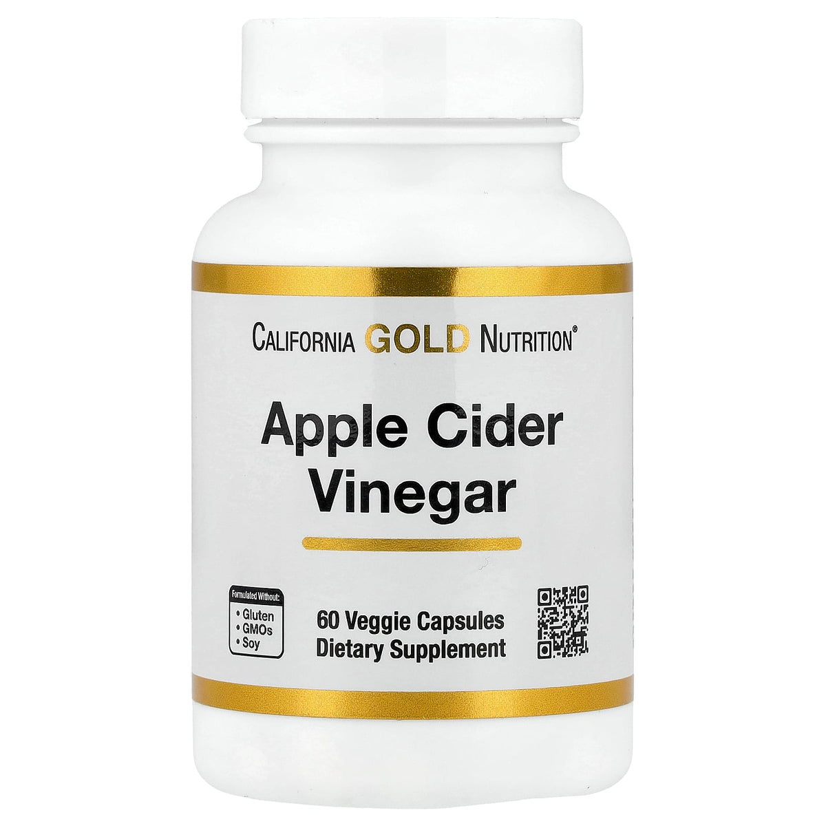California Gold Nutrition, Apple Cider Vinegar, 60 Veggie Capsules (450 mg per Capsule)
