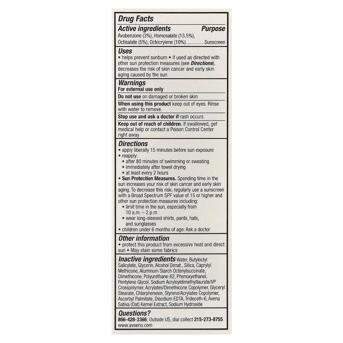 Aveeno, Protect + Hydrate, Sunscreen, For Face, SPF 60, 2 fl oz (60 ml)