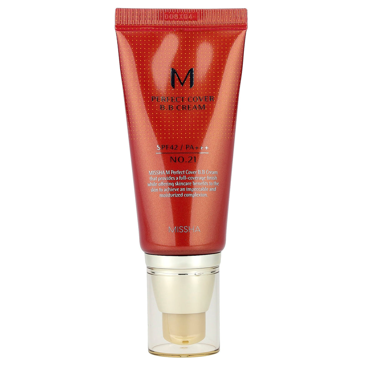 Missha, M Perfect Cover B.B Cream, SPF 42 PA+++, No. 21 Light Beige, 1.69 fl oz (50 ml)