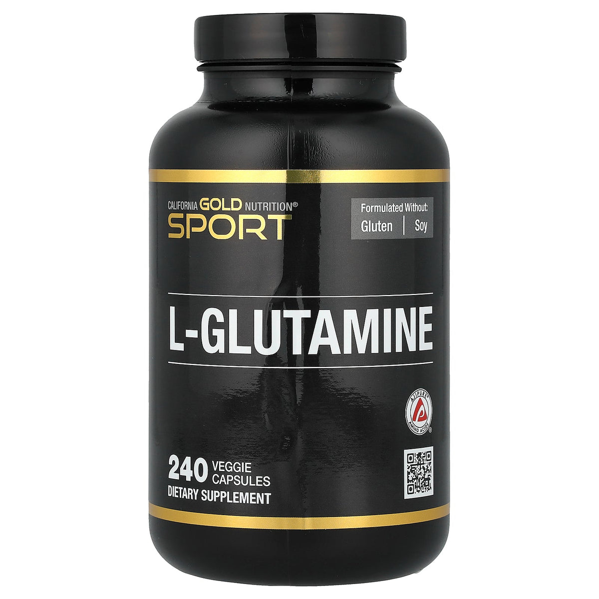 California Gold Nutrition, Sport, L-Glutamine, AjiPure®, 240 Veggie Capsules (500 mg per Capsule)