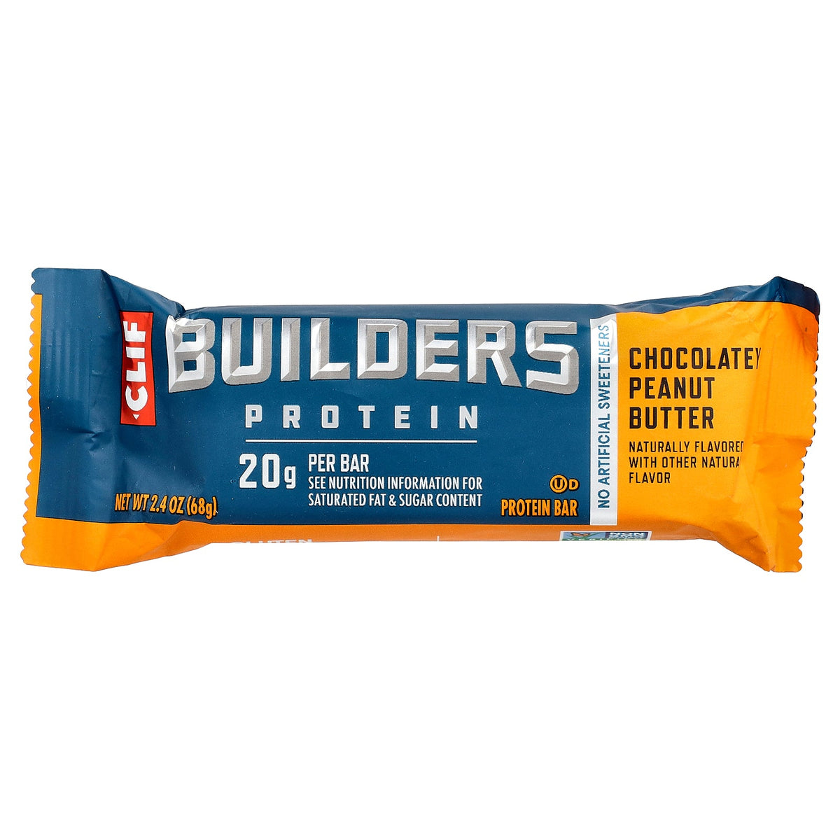 Clif Bar, Builders® Protein Bar, Chocolatey Peanut Butter, 12 Bars, 2.4 oz (68 g) Each