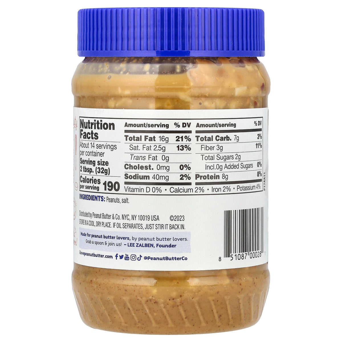 Peanut Butter & Co., Old Fashioned Crunchy, Peanut Butter, 16 oz (454 g)