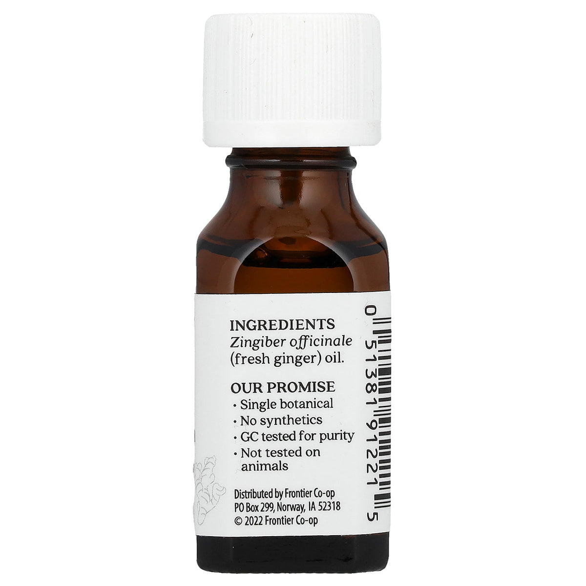 Aura Cacia, Pure Essential Oil, Fresh Ginger, 0.5 fl oz (15 ml)