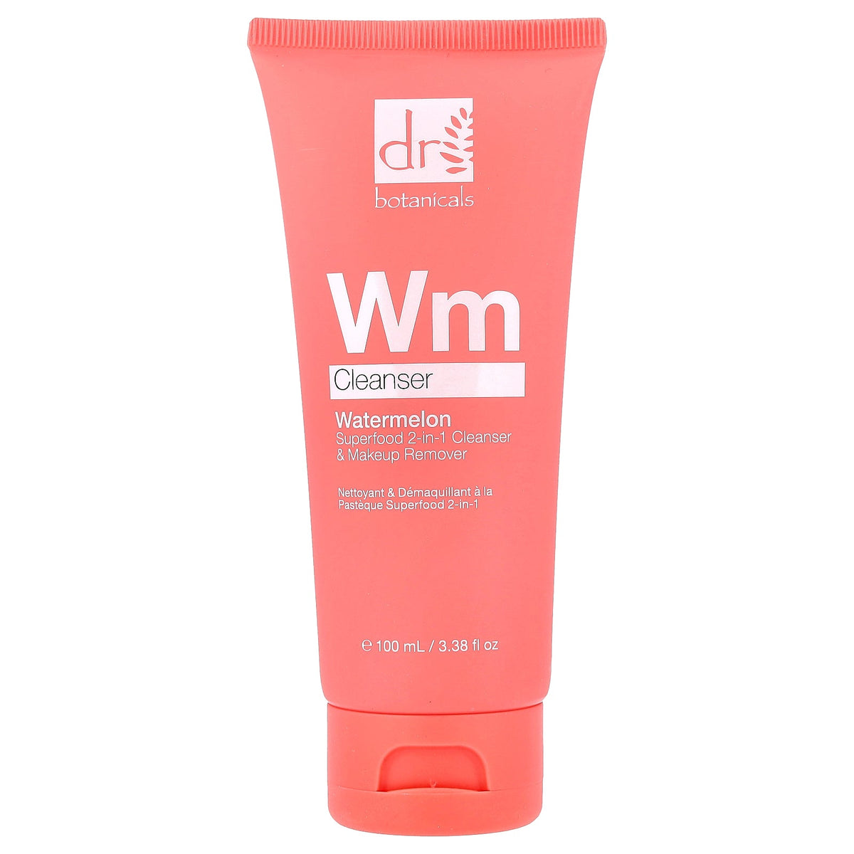 Dr. Botanicals, Watermelon Superfood 2-in-1, Cleanser & Makeup Remover, All Skin Types, 3.38 fl oz (100 ml)