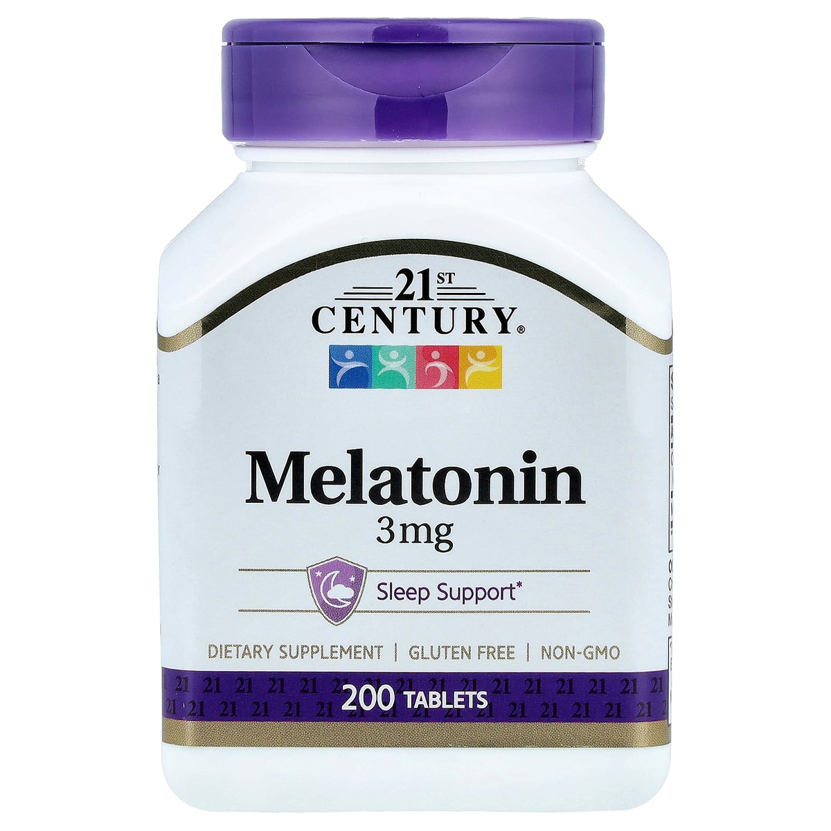 21st Century, Melatonin, 3 mg, 200 Tablets