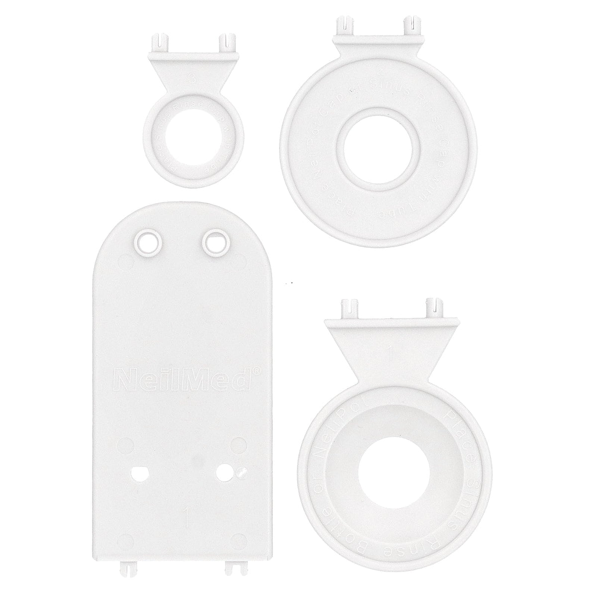 NeilMed, NasaDock® Plus, Drying Stand with Sachets Storage, White, 1 NasaDock® Plus Stand