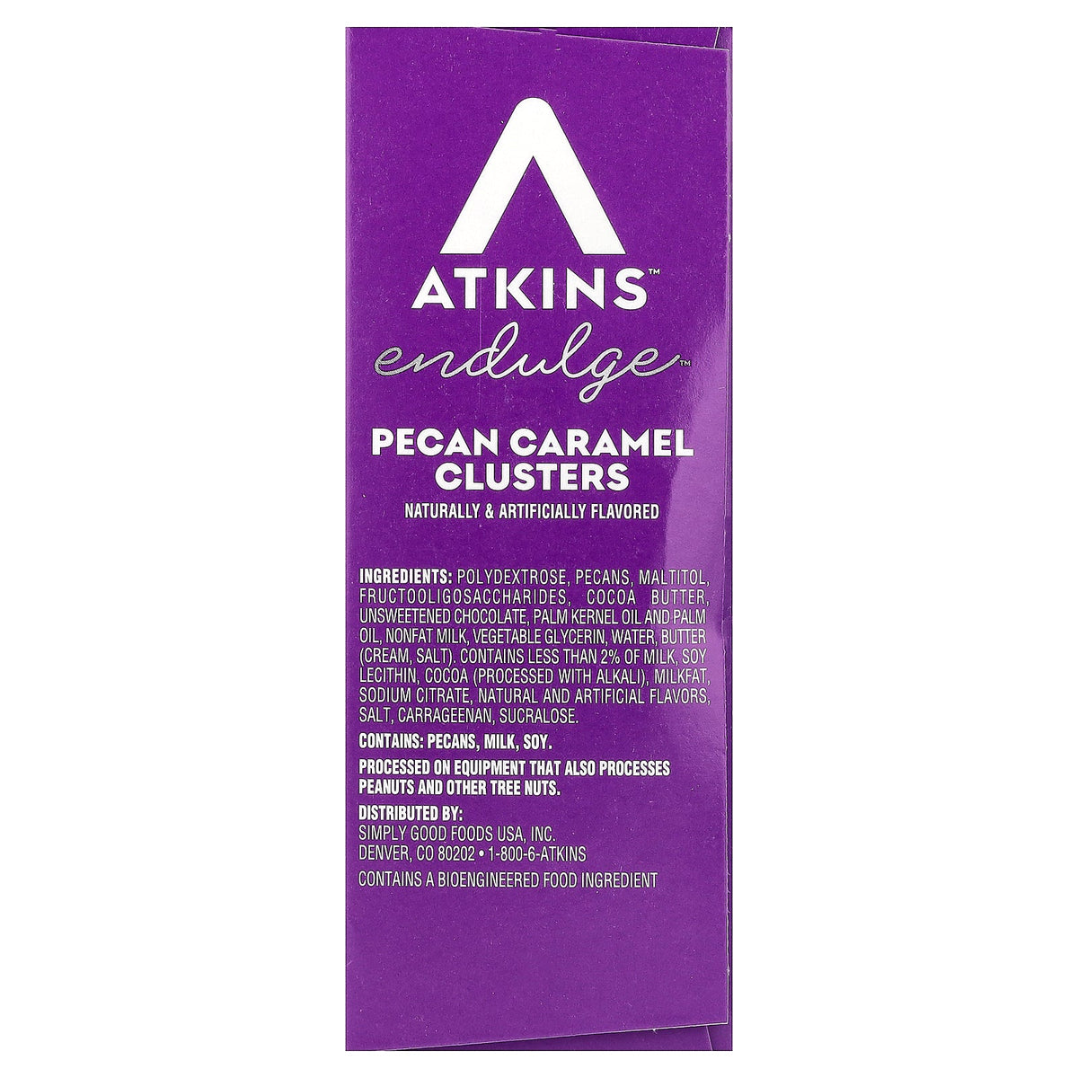 Atkins, Endulge™, Pecan Caramel Clusters, 10 Packs, 0.49 oz (14 g) Each