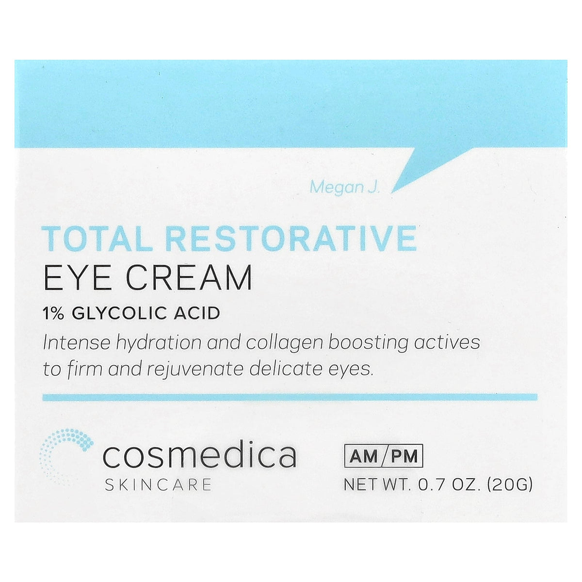 Cosmedica Skincare, Total Restorative Eye Cream, 0.7 oz (20 g)