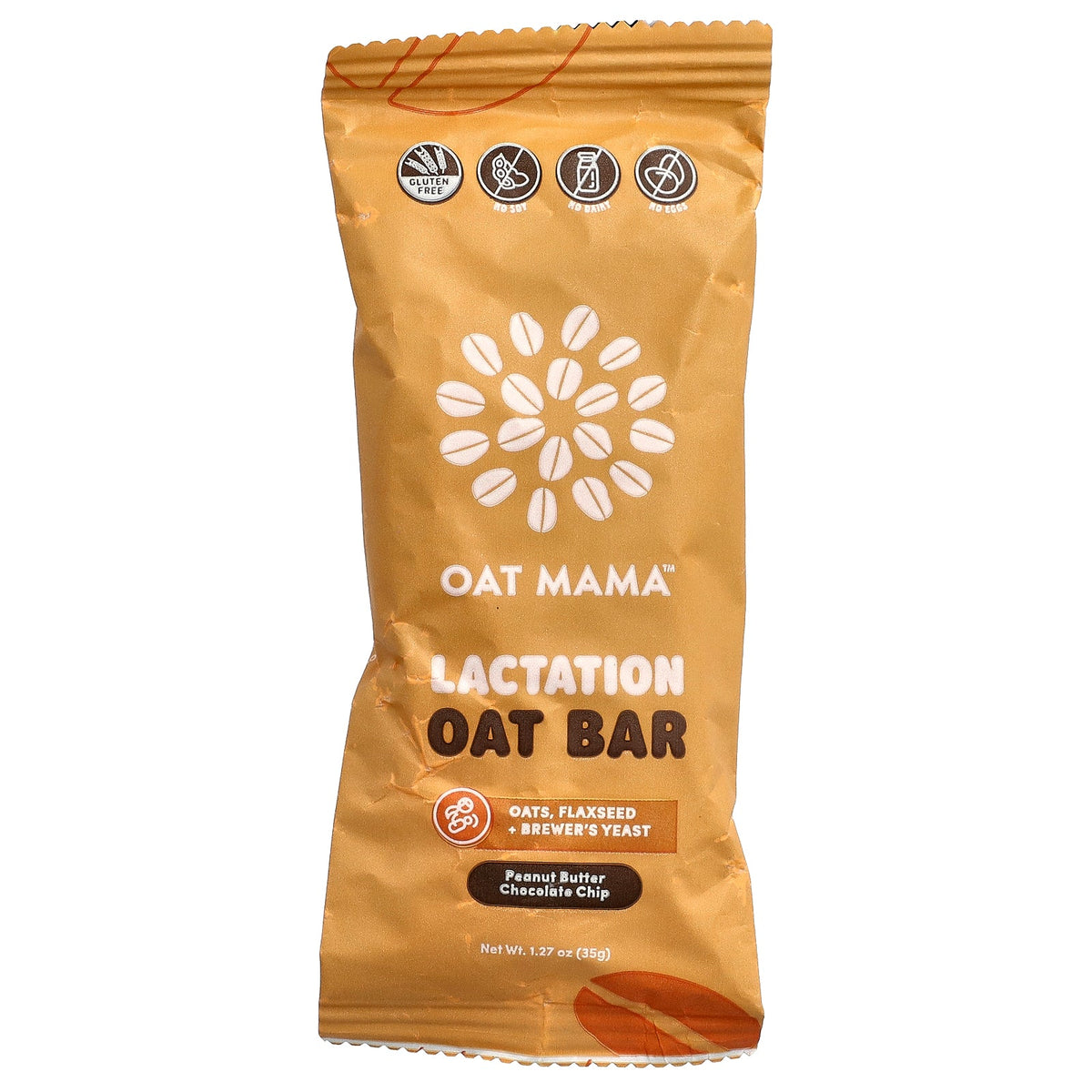 Oat Mama, Lactation Oat Bar, Peanut Butter Chocolate Chip, 5 Bars, 1.27 oz (35 g) Each