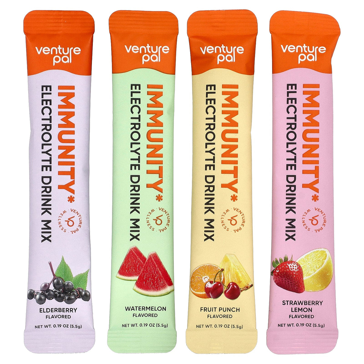 Venture Pal, Immunity Electrolyte Drink Mix, Variety, 16 Stick Packs, 0.19 oz (5.5 g) Each