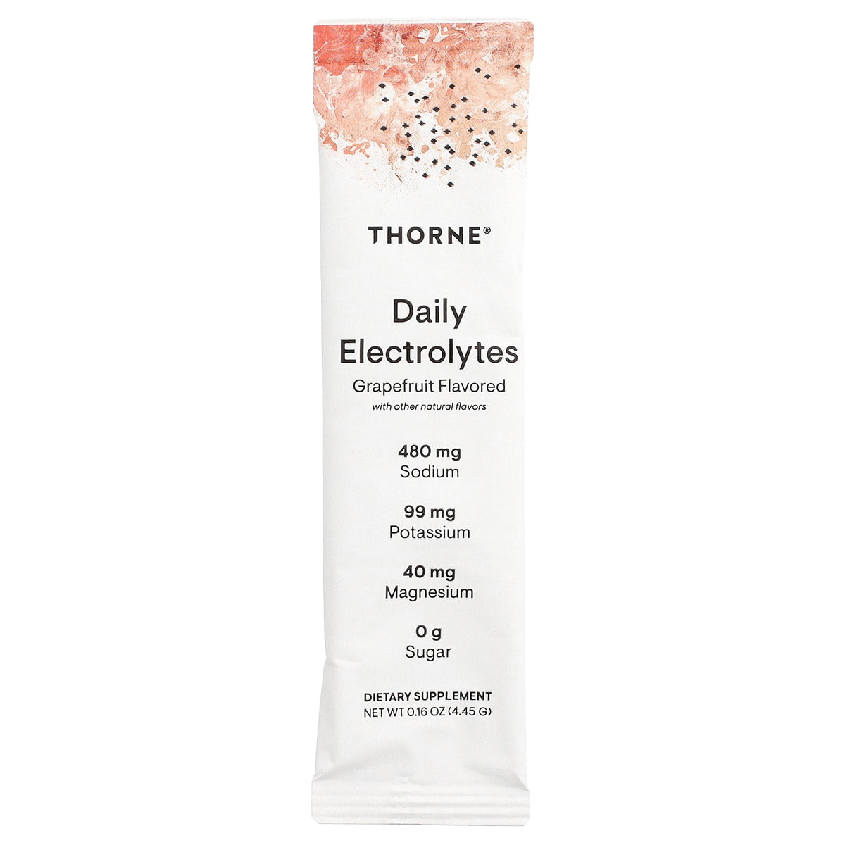 Thorne, Daily Electrolytes, Grapefruit, 30 Stick Packs, 0.16 oz (4.45 g) Each