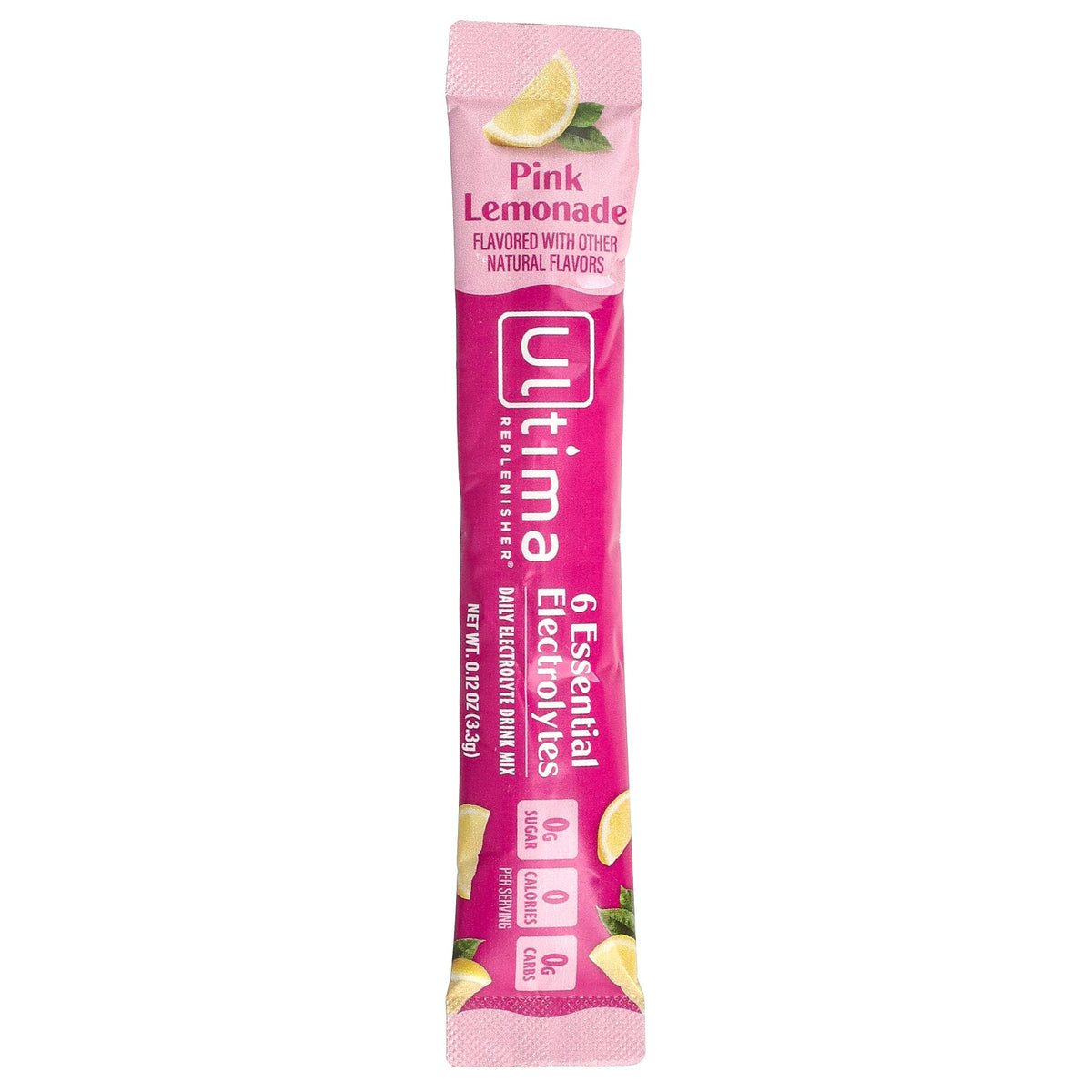 Ultima Replenisher, 6 Essential Electrolytes, Daily Electrolyte Drink Mix, Pink Lemonade, 20 Stickpacks, 0.12 oz (3.3 g) Each