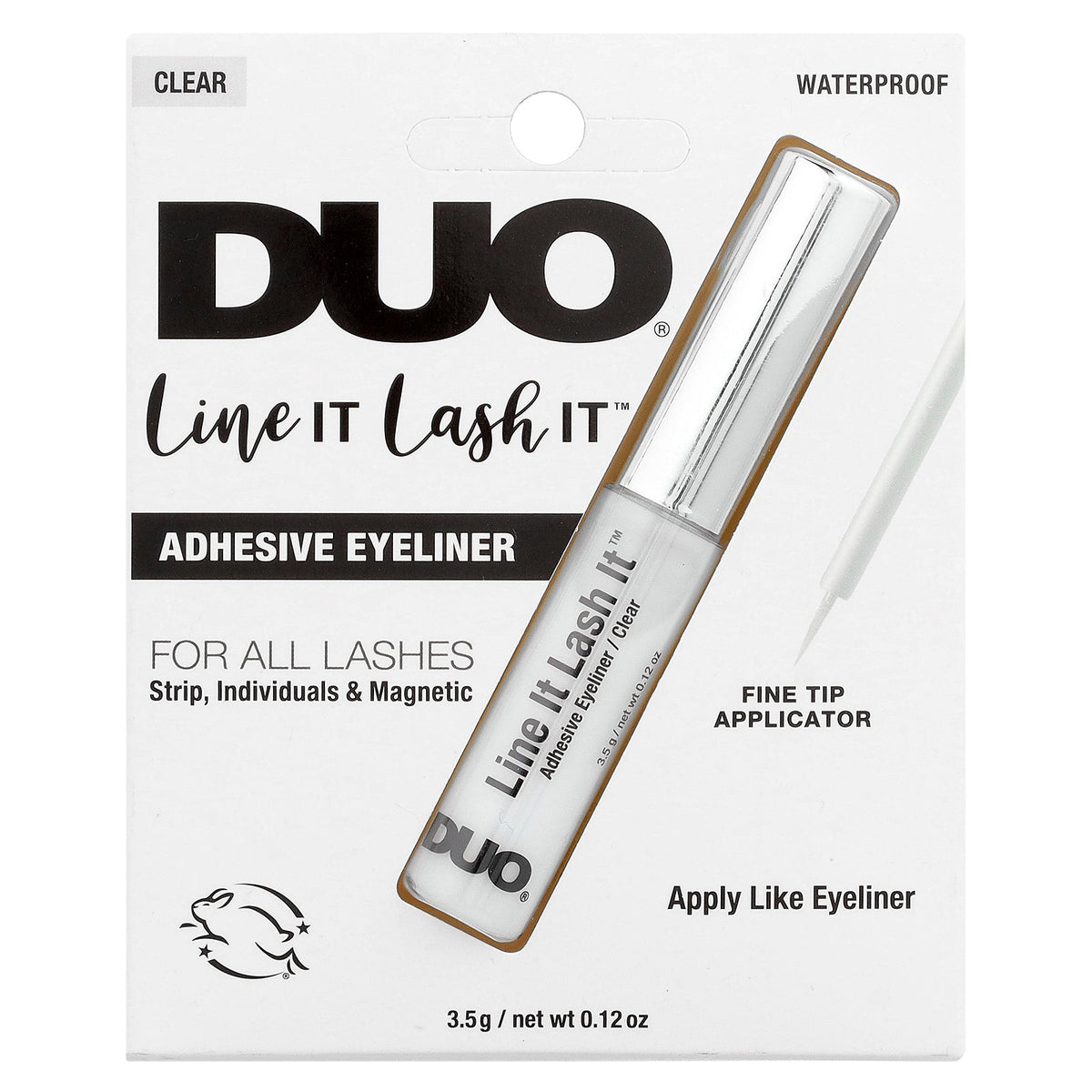 DUO, Adhesive Eyeliner, For All Lashes, Waterproof, Clear, 0.12 oz (3.5 g)
