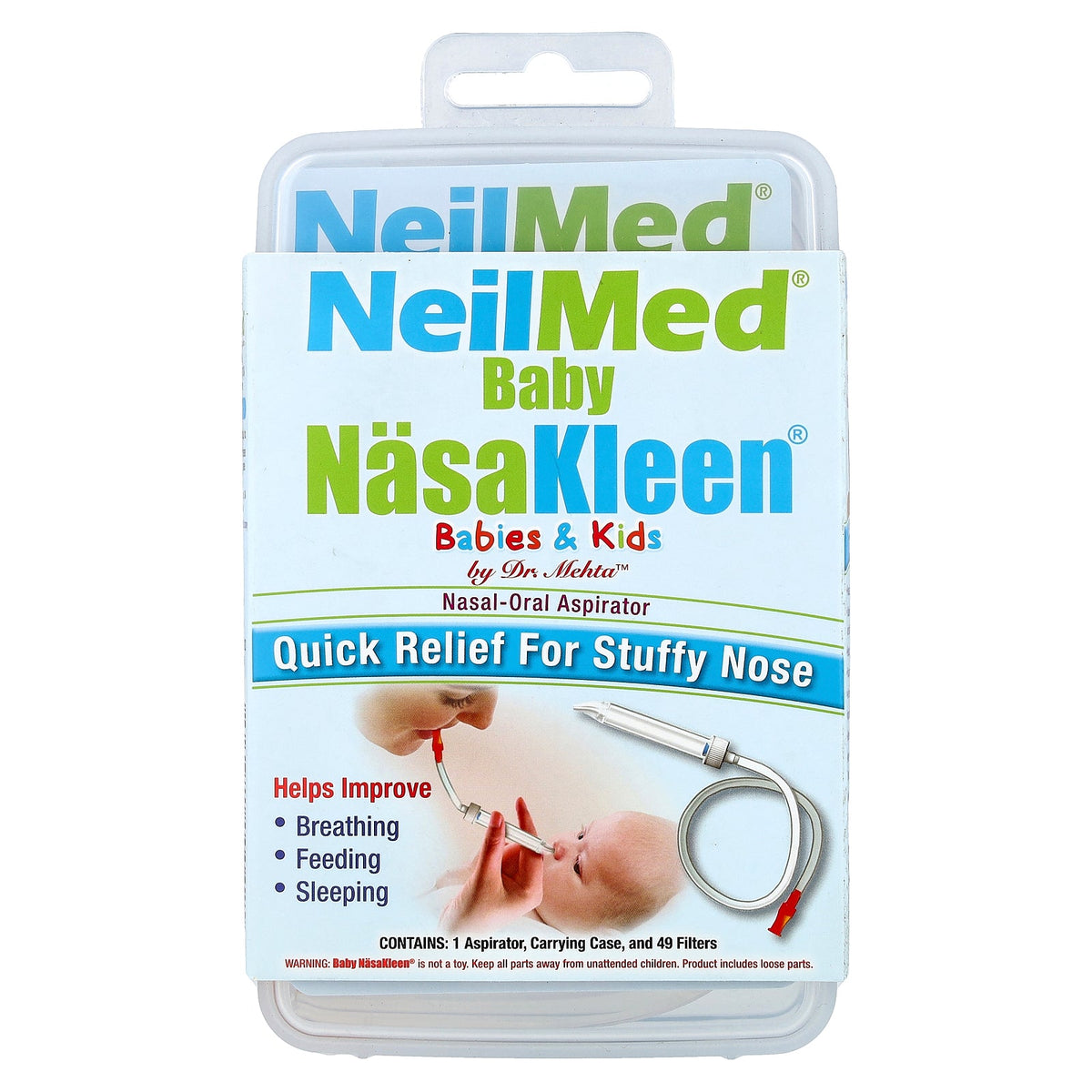 Squip, NeilMed NasaKleen, Babies & Kids Nasal-Oral Aspirator, 1 Kit