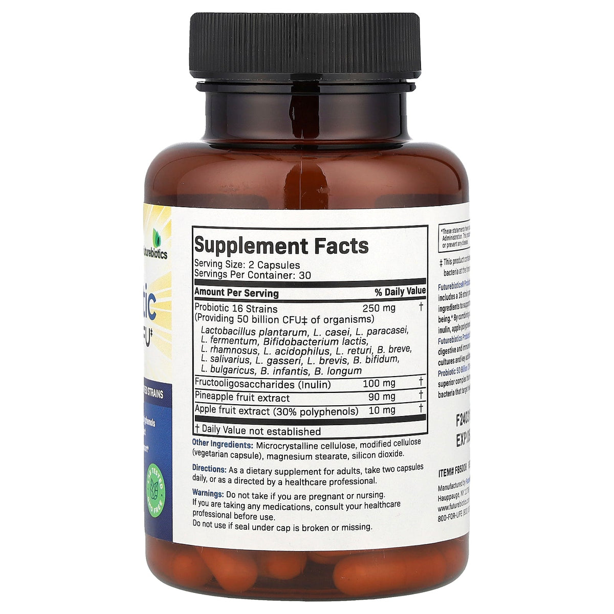 Futurebiotics, Probiotic Plus Prebiotic, 60 Vegetarian Capsules